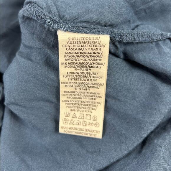 Free People Go Lightly Swing Dress in Blue Size Medium - Picture 5 of 7